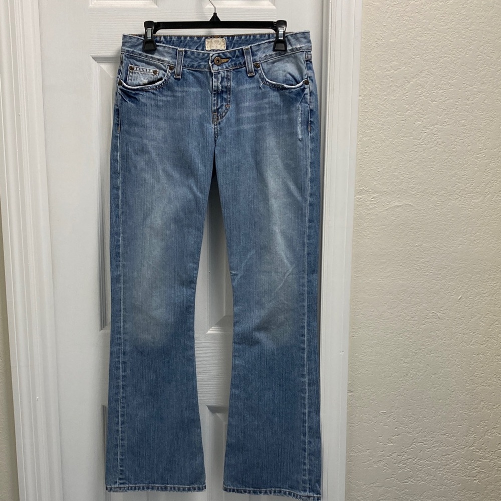 BKE Element 19 Low-Rise Light Blue Flare Jeans